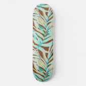 Tropisch patroon skateboard (Voorkant)