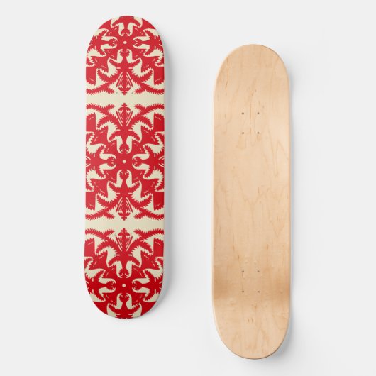 Tropisch patroon skateboard (Voorkant)