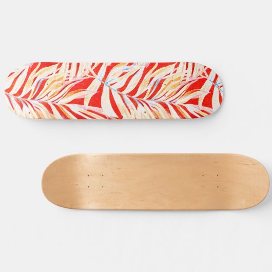 Tropisch patroon skateboard (Horizontaal)