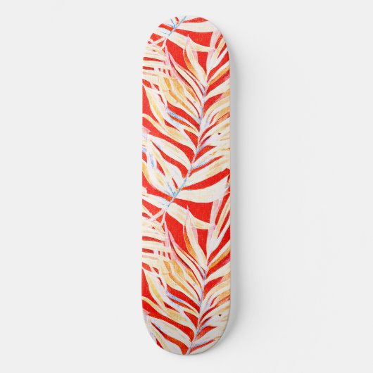 Tropisch patroon skateboard (Voorkant)