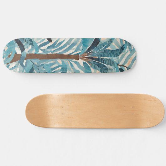 Tropisch patroon skateboard (Horizontaal)