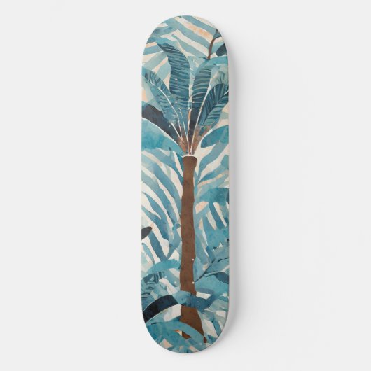 Tropisch patroon skateboard (Voorkant)