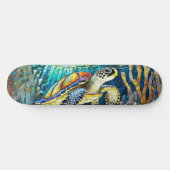 Tropisch patroon skateboard (Horizontaal)