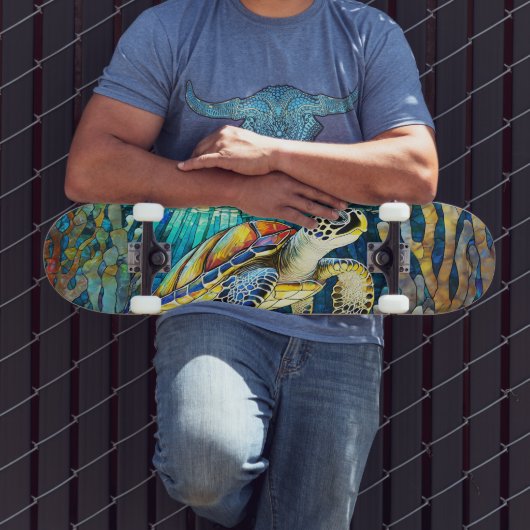 Tropisch patroon skateboard (Buiten 3)