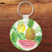 Tropisch patroon sleutelhanger (Voorkant)