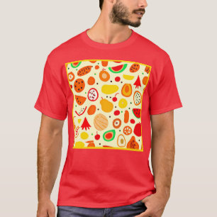Tropisch patroon t-shirt