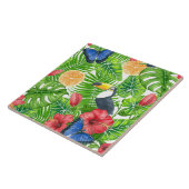 Tropisch patroon tegeltje (Zijkant)