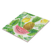 Tropisch patroon tegeltje (Zijkant)