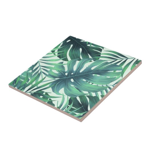 Tropisch patroon tegeltje (Zijkant)