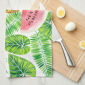 Tropisch patroon theedoek (Quarter Fold)