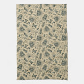  tropisch patroon theedoek (Verticaal)