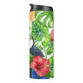 Tropisch patroon thermosbeker (Geroteerd rechts)