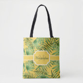 Tropisch patroon tote bag (Voorkant)