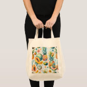 Tropisch patroon tote bag (Voorkant (product))