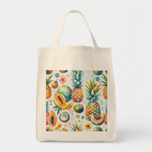 Tropisch patroon tote bag (Voorkant)