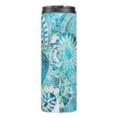 tropisch patroon van de partij Urchin en Opihi Thermosbeker (Achterkant)