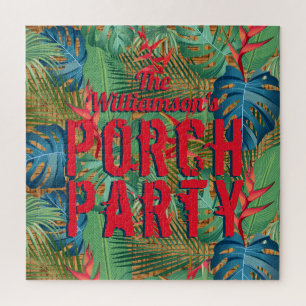 Tropisch patroon van Porch Party Legpuzzel