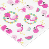 Tropisch patroon, vlamingos, watermeloenen, bloeme medium tafelloper (Hoek)