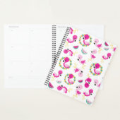 Tropisch patroon, vlamingos, watermeloenen, bloeme planner (Display)