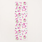 Tropisch patroon, vlamingos, watermeloenen, bloeme yogamat (Voorkant)