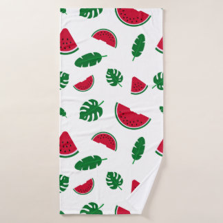 tropisch patroon, watermeloen patroon, tropische z badhanddoek