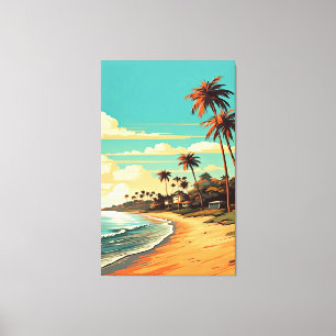 Tropisch percanvas afdrukken