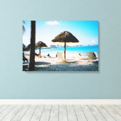 Tropisch percanvas afdrukken (Insitu (Houten vloer))