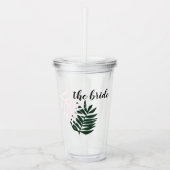 Tropisch Persoonlijk Acryl Drinkbeker (Voorkant)