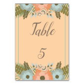 Tropisch perzik en turquoise strand Huwelijk Kaart (Voorkant)