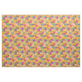 Tropisch Pickleball met flamingos, geel Stof (Fat Quarter)