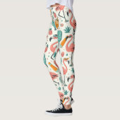 Tropisch pickleball spelen leggings (Links)
