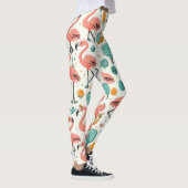 Tropisch pickleball spelen leggings (Rechts)
