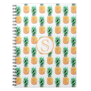 Tropisch Pineappel Spiral Foto Notitieboek