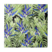 Tropisch plant 2 . tegeltje (Voorkant)