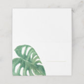 Tropisch Plant (blanco) Plaatskaartje (Buitenkant ongevouwen)