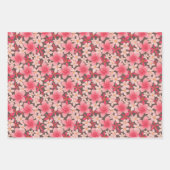 Tropisch plant- en bloemmotief inpakpapier vel (Voorkant 3)