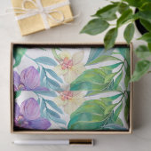 Tropisch plant- en bloemmotief tissuepapier (Geschenk)