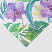 Tropisch plant- en bloemmotief tissuepapier (Detail)
