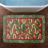 Tropisch Plant- en palmpatroon Badmat