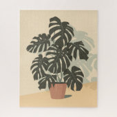 Tropisch Plant. Monstera Legpuzzel (Verticaal)