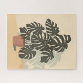 Tropisch Plant. Monstera Legpuzzel (Horizontaal)