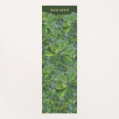 Tropisch Plant Patroonnaam Lush Green Yoga Mat (Voorkant)