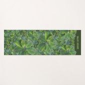 Tropisch Plant Patroonnaam Lush Green Yoga Mat (Voorkant (horizontaal))