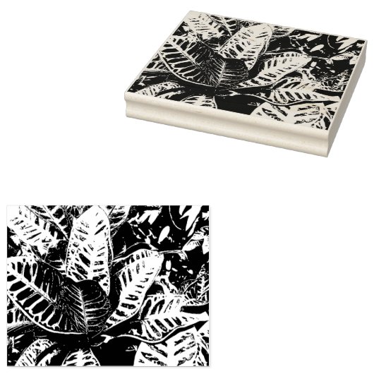 Tropisch Plant Rubberstempel (Gestempeld)