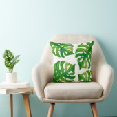 Tropisch plant verlaat waterverf deuropenkussen kussen (Stoel)
