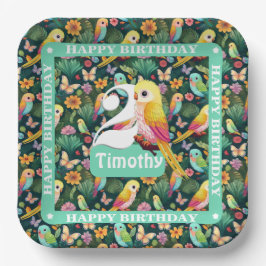 Tropisch plezier: gepersonaliseerde Borden voor de Papieren Bordje