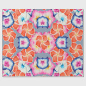 Tropisch Plumeria Flowers X Patroon Cadeaupapier (Vlak)