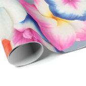 Tropisch Plumeria Flowers X Patroon Cadeaupapier (Rol Hoek)