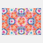 Tropisch Plumeria Flowers X Patroon Inpakpapier Vel (Voorkant 3)