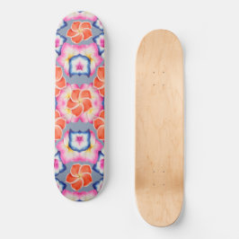 Tropisch Plumeria Flowers X Patroon Persoonlijk Skateboard